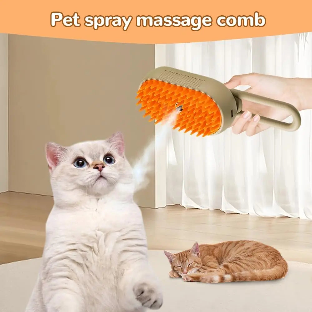 Pet Grooming Brush, Pet Steam Brush,Cat Dog Hair Remover, Adjustable Pet Hair Remover,Pet Steamy Mist,Steam Pet Brush For